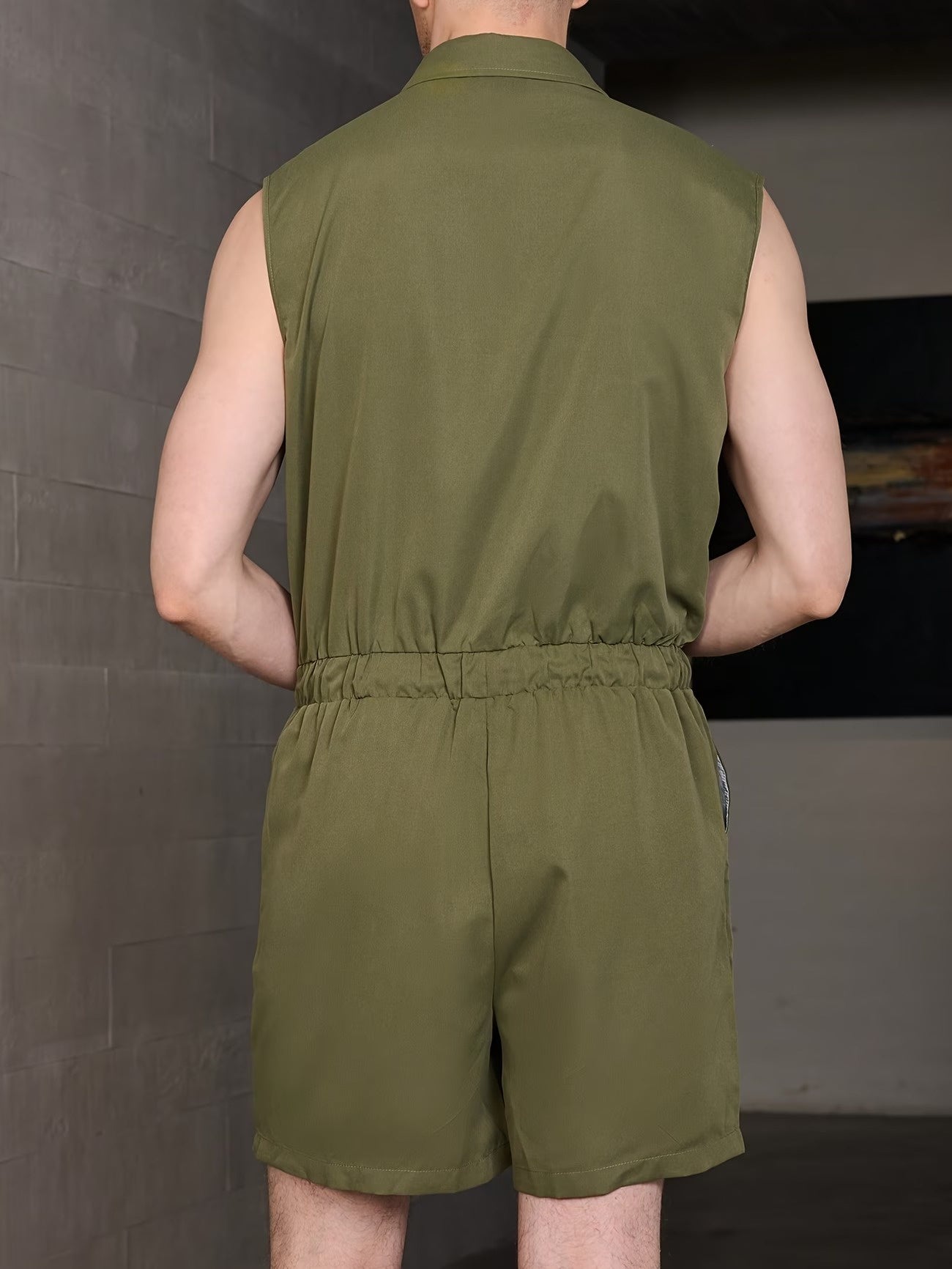 Men’s Sleeveless Short Jumpsuit