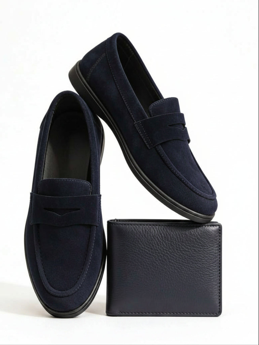 Men's Apron Toe Penny Loafers