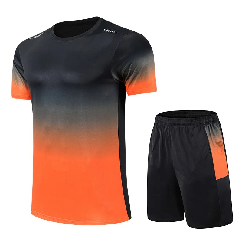 Men's Colour Block Shorts Set