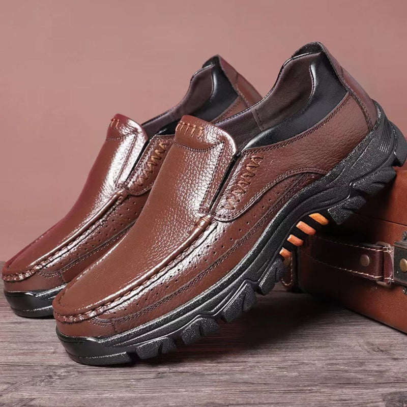Men's Contrast Stitch Loafers