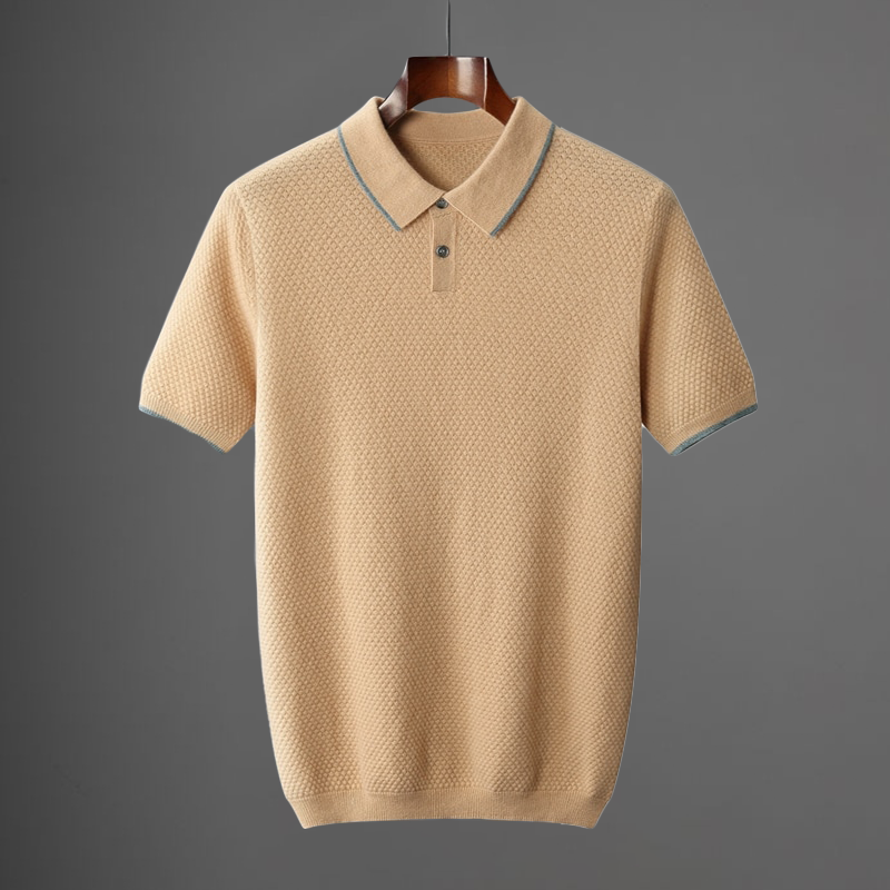 Men's Contrast Trim Polo Shirt
