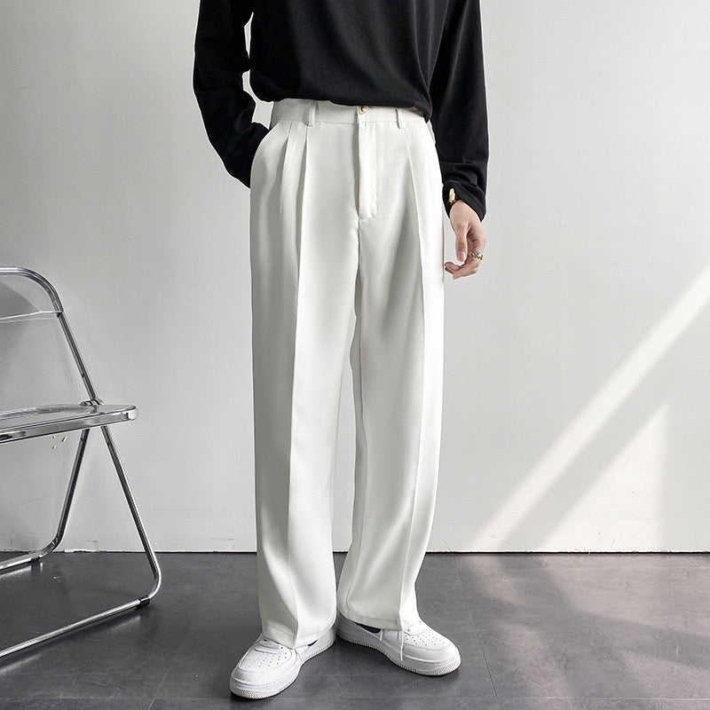 Men's Front Pleat Trousers