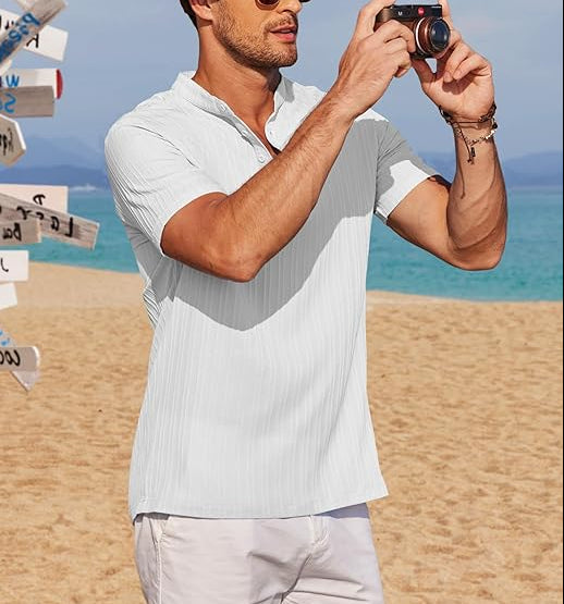 Men's Henley Short Sleeve Shirt