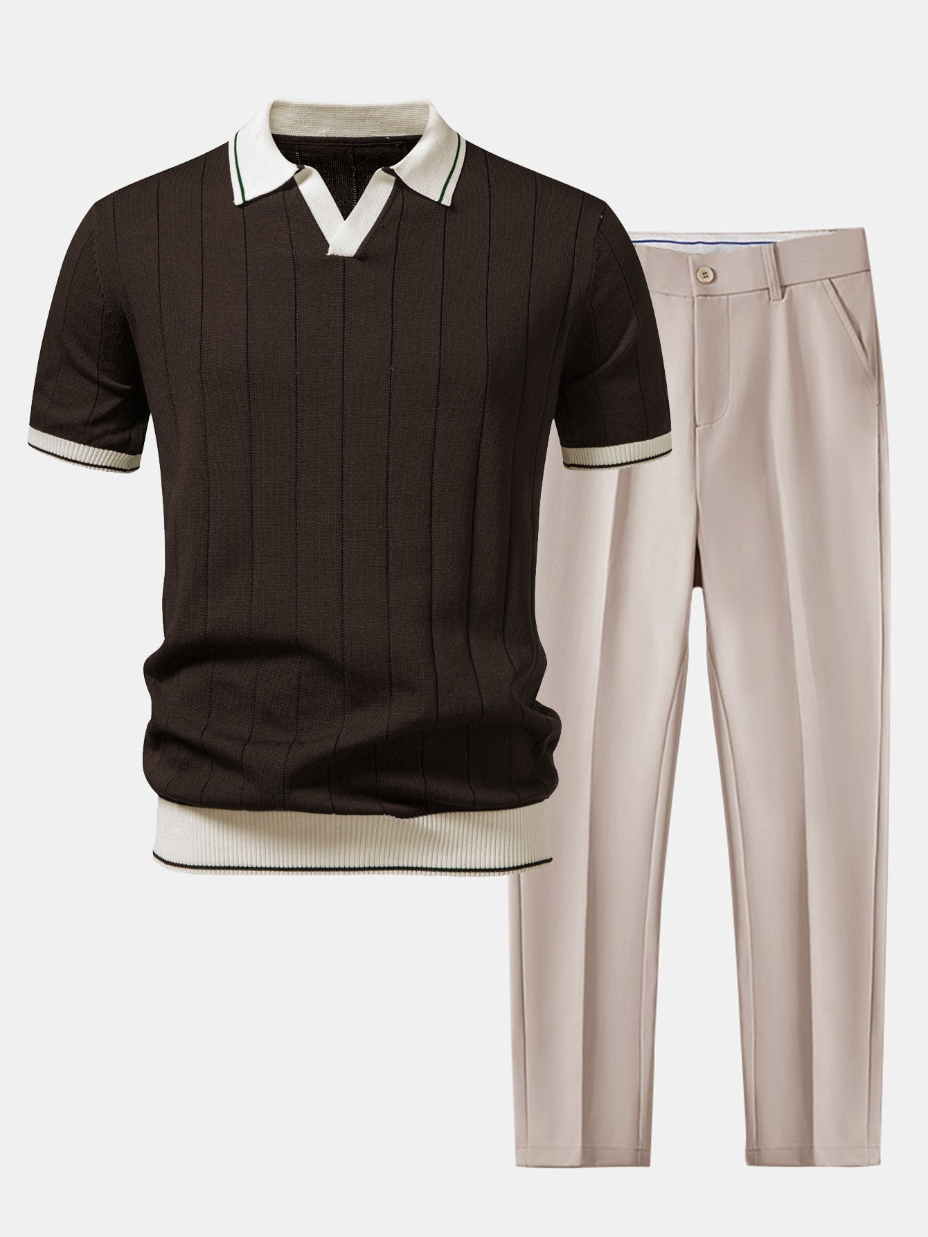 Men's Polo and Trouser Set