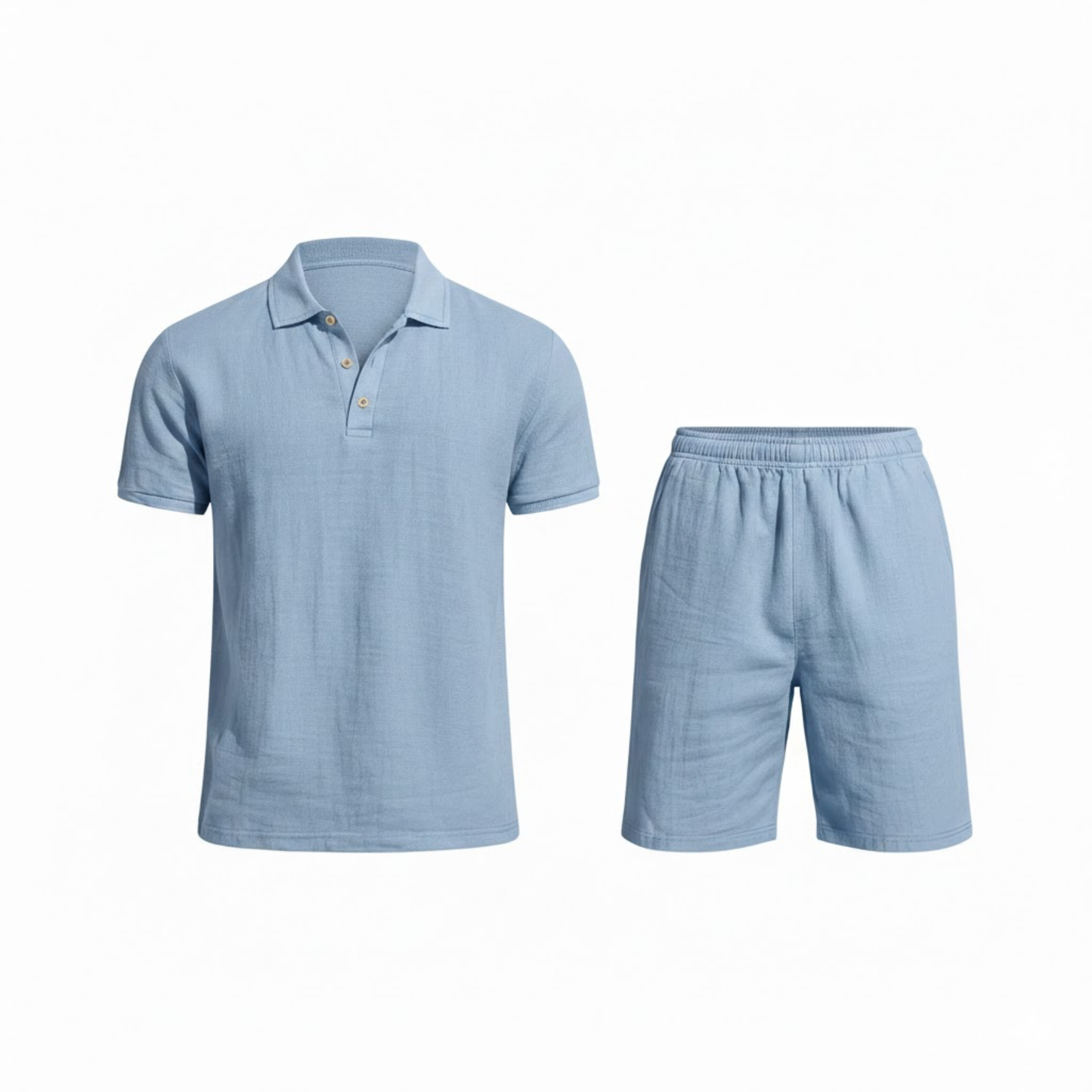 Men's Polo Shirt and Shorts Set