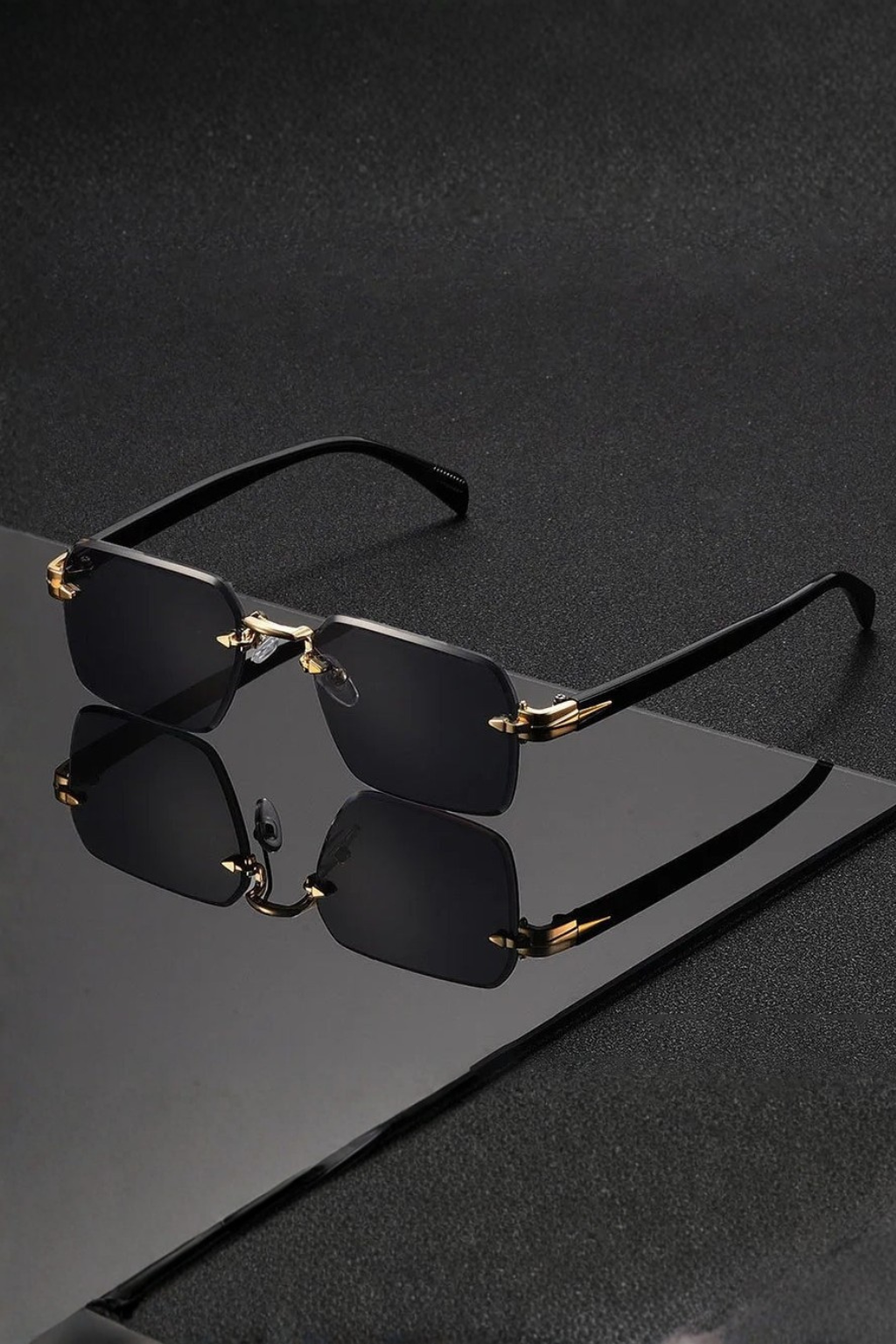 Men's Rectangular Bridge Sunglasses