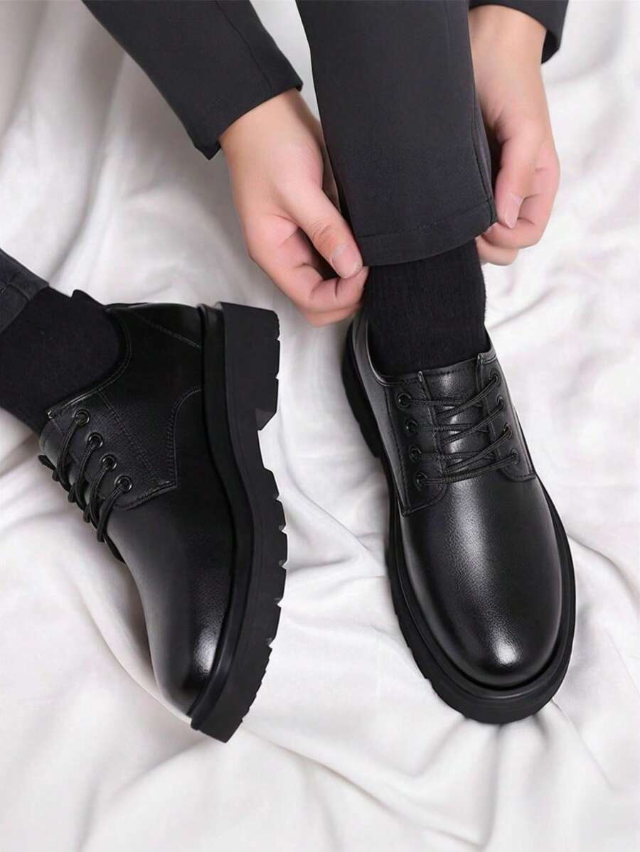 Men's Round Toe Lace-Up Shoes