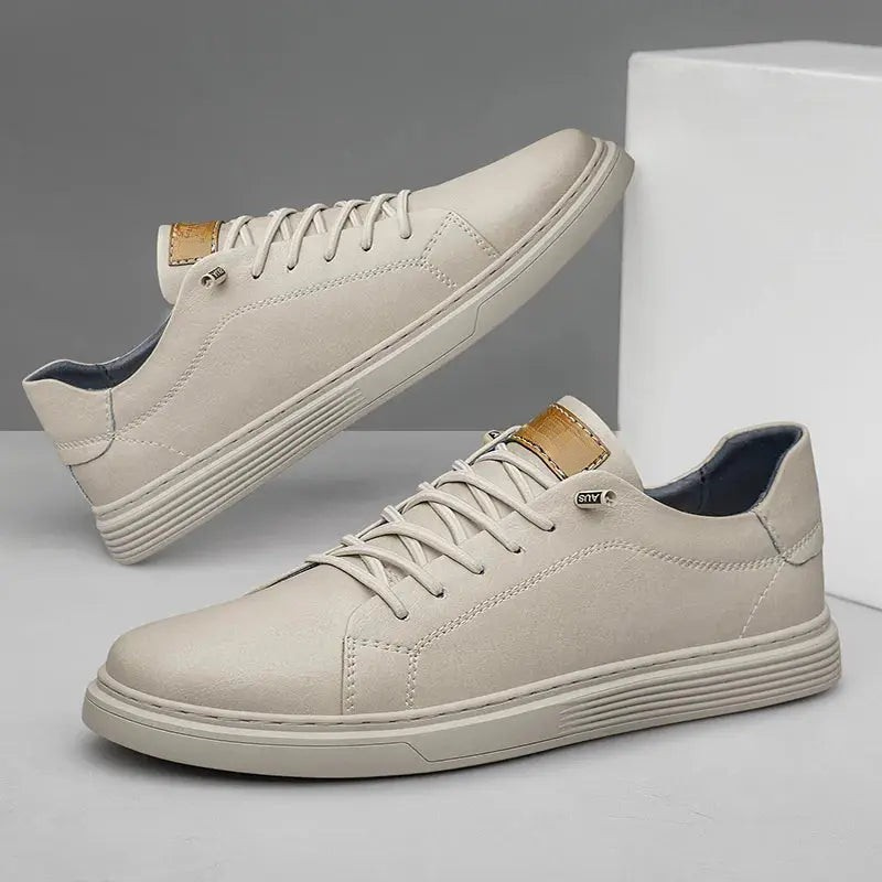 Men's Textured Lace-Up Trainers