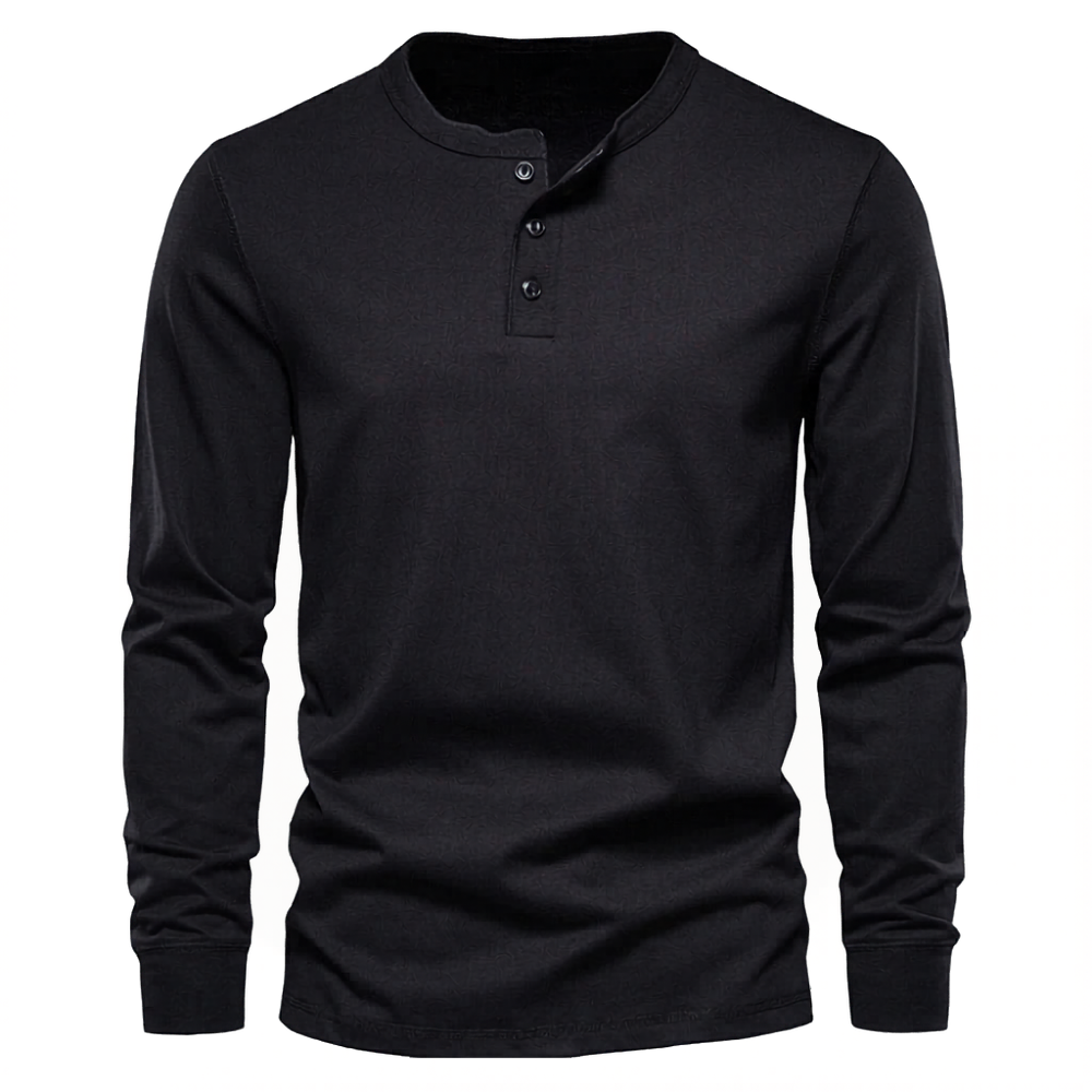 Men's Three-Button Neck Shirt