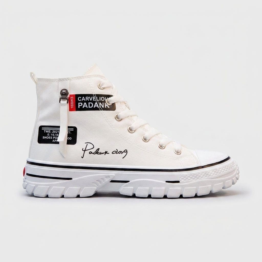 Men's Tread Sole High Top Shoes