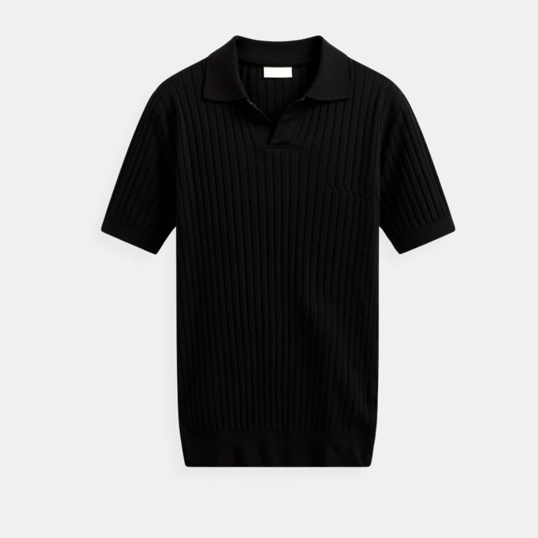 Men's Vertical Detail Polo Shirt