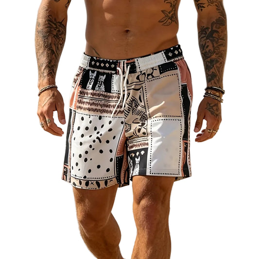 Men’s Patchwork Swim Shorts