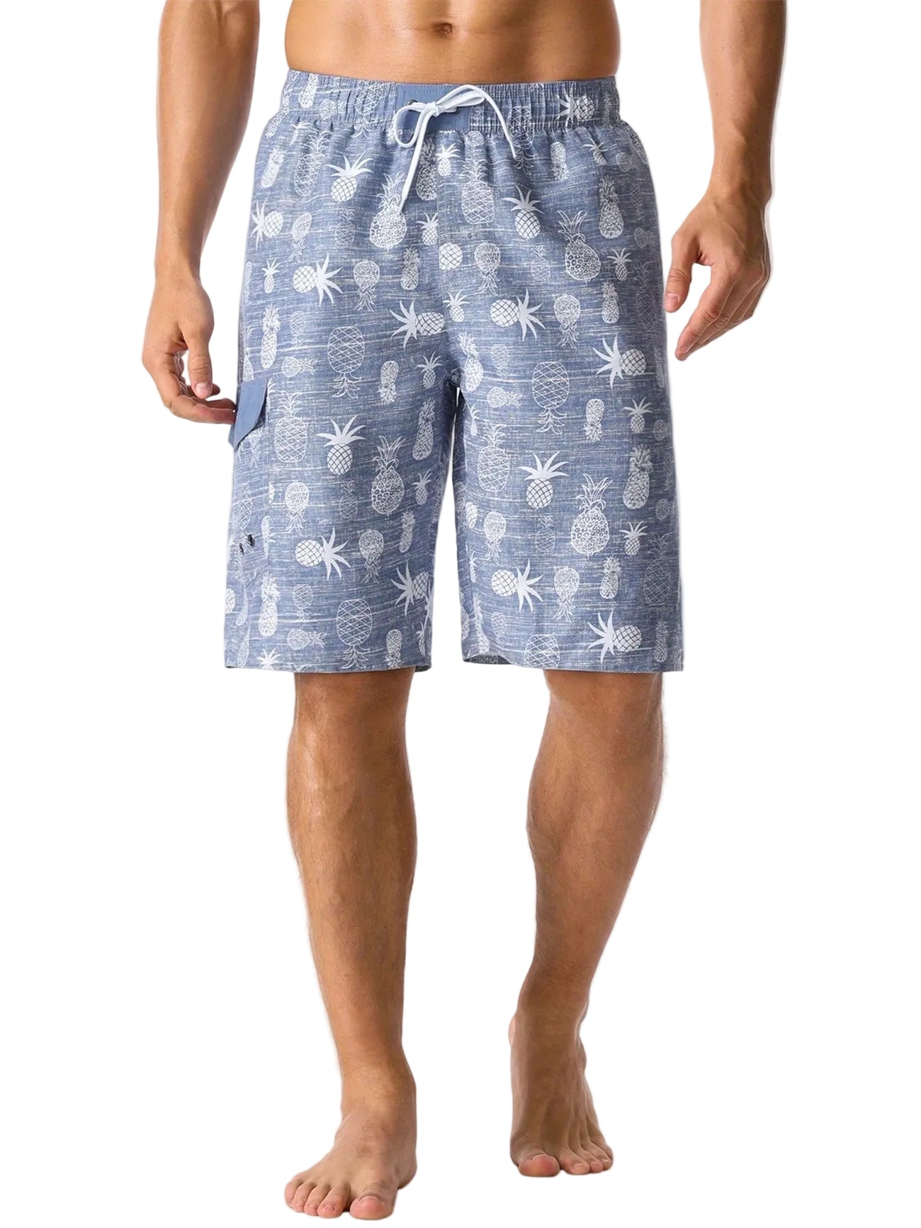 Men’s Pineapple Print Drawstring Shorts
