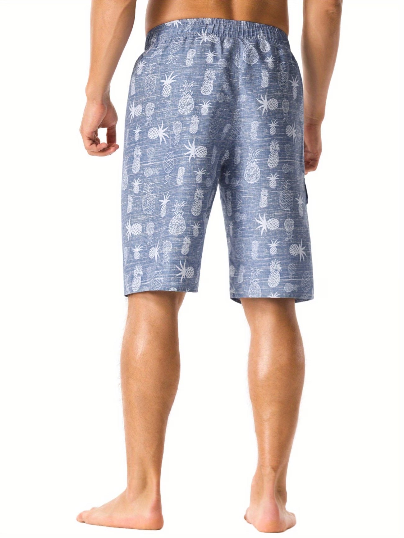 Men’s Pineapple Print Drawstring Shorts