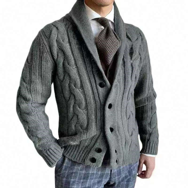 Men’s Shawl Collar Cardigan