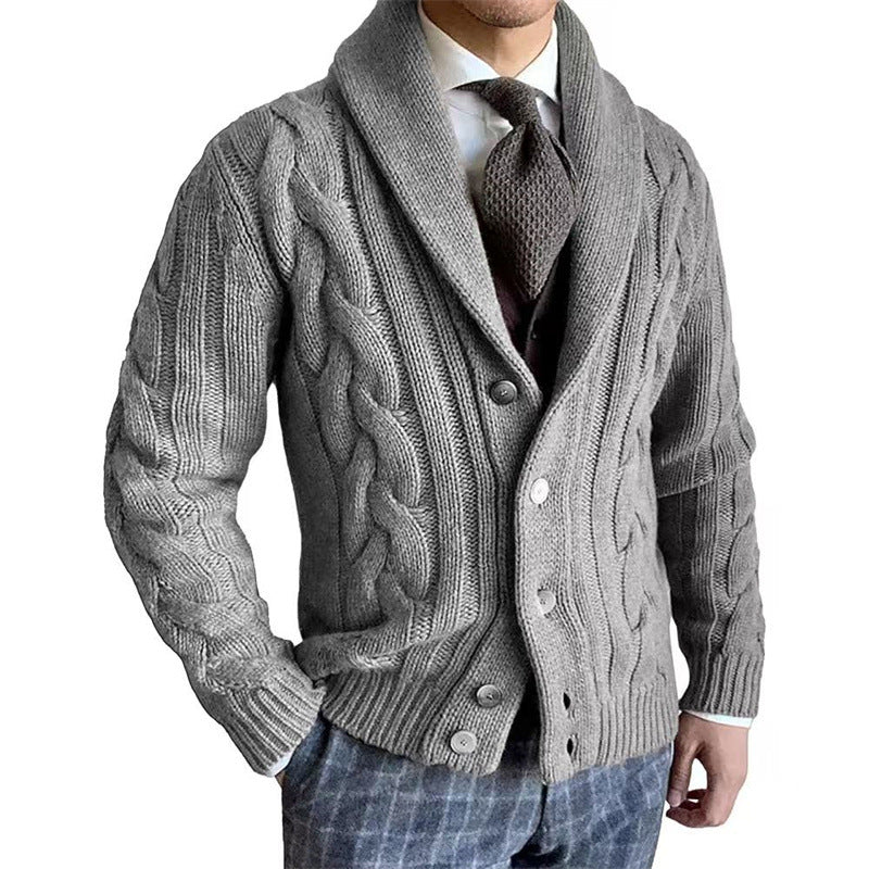 Men’s Shawl Collar Cardigan