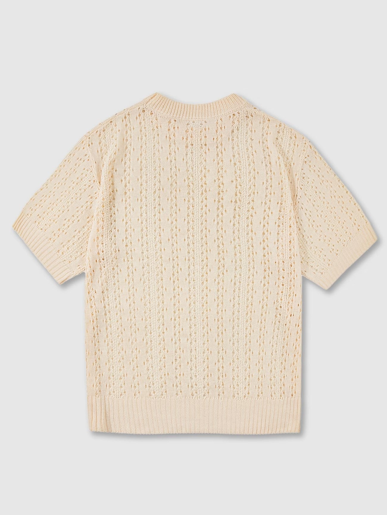 Men’s Textured Knit Short-Sleeve Shirt