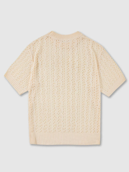 Men’s Textured Knit Short-Sleeve Shirt