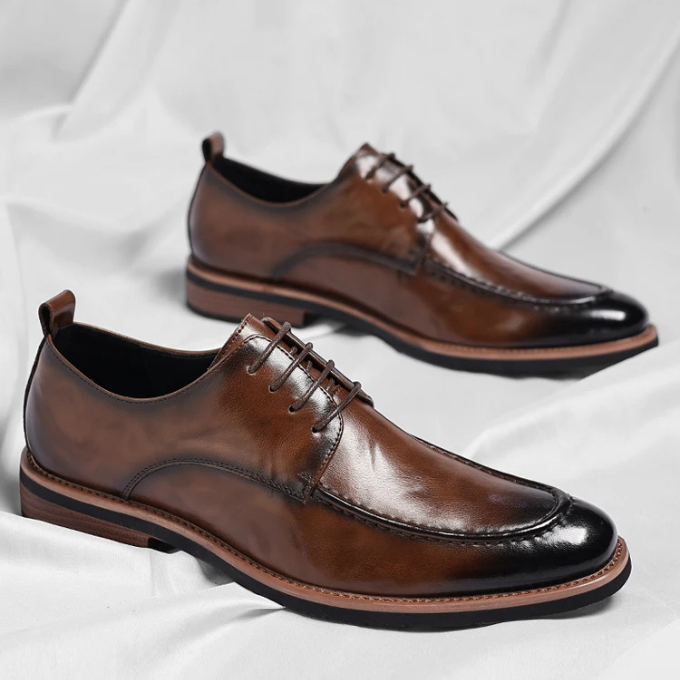 Men's Apron Toe Derby Shoes