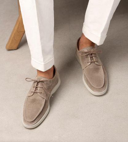 Men's Apron Toe Lace-Up Shoes