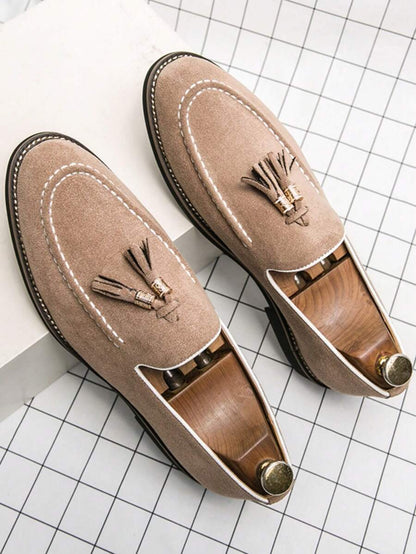 Men's Apron Toe Slip-on Loafers
