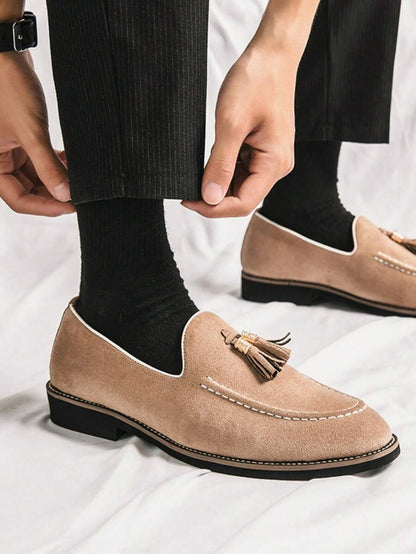 Men's Apron Toe Slip-on Loafers
