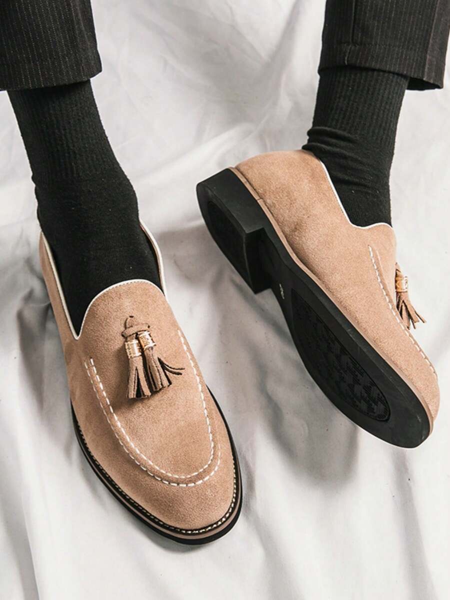 Men's Apron Toe Slip-on Loafers