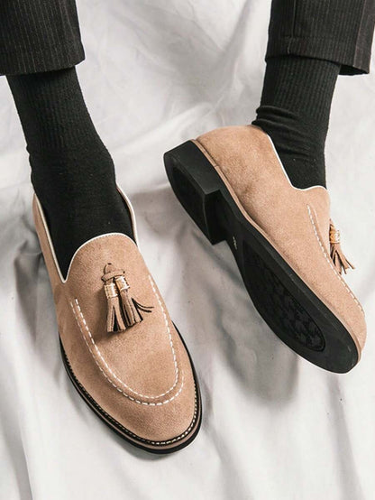 Men's Apron Toe Slip-on Loafers