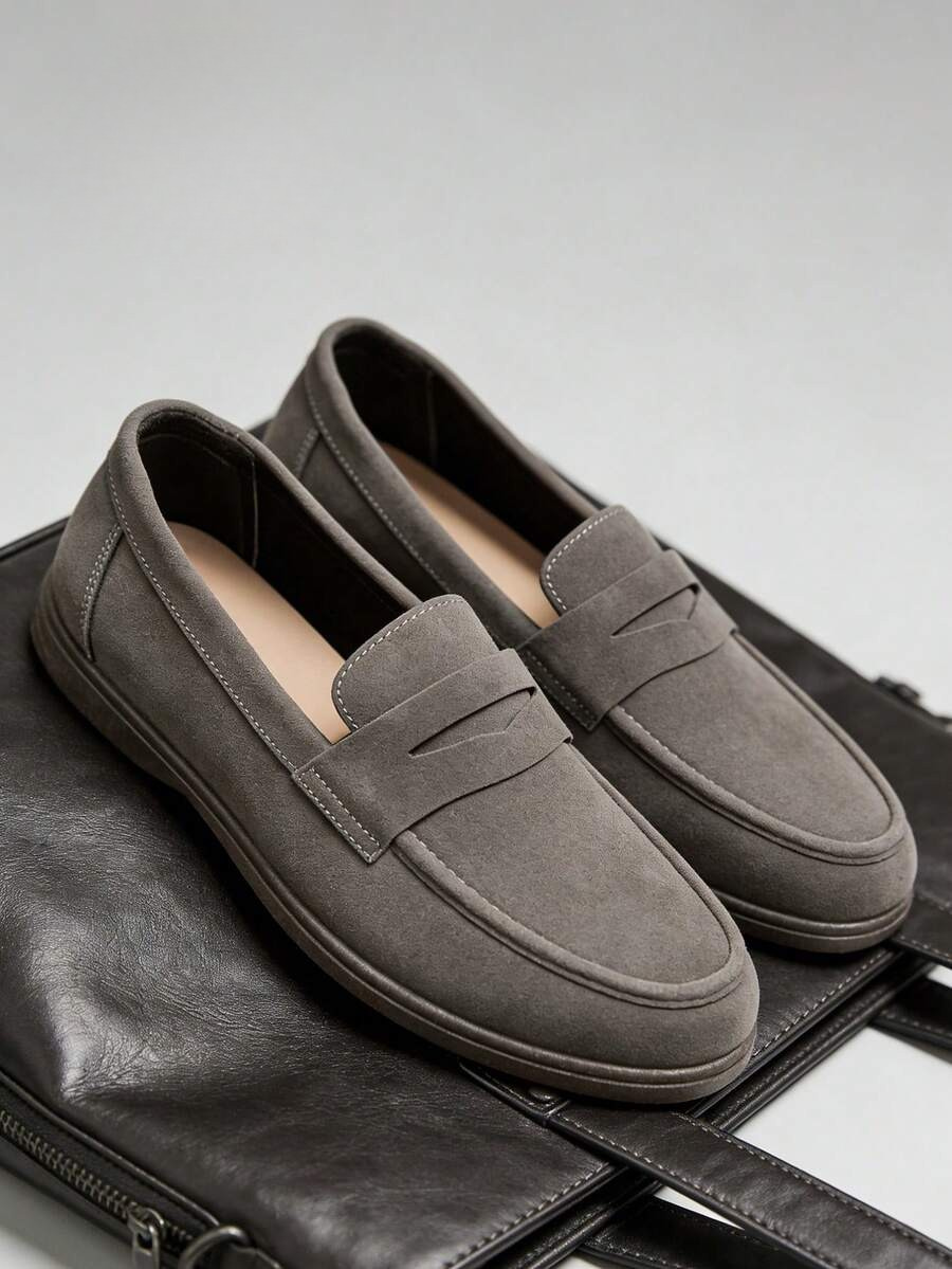 Men's Apron Toe Penny Loafers