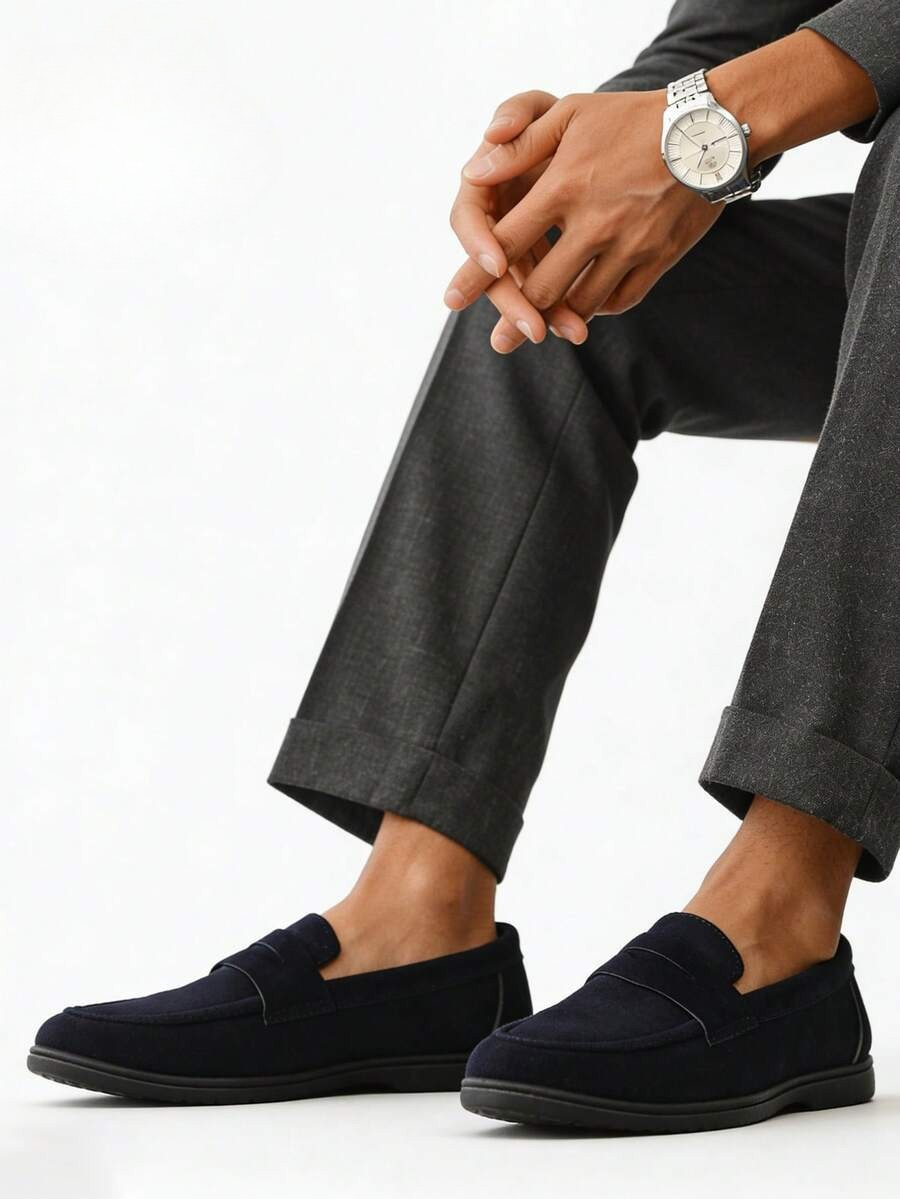 Men's Apron Toe Penny Loafers
