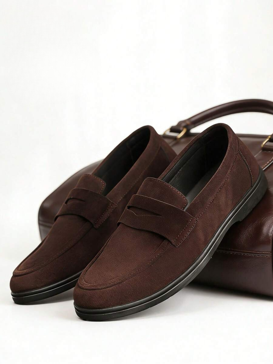 Men's Apron Toe Penny Loafers