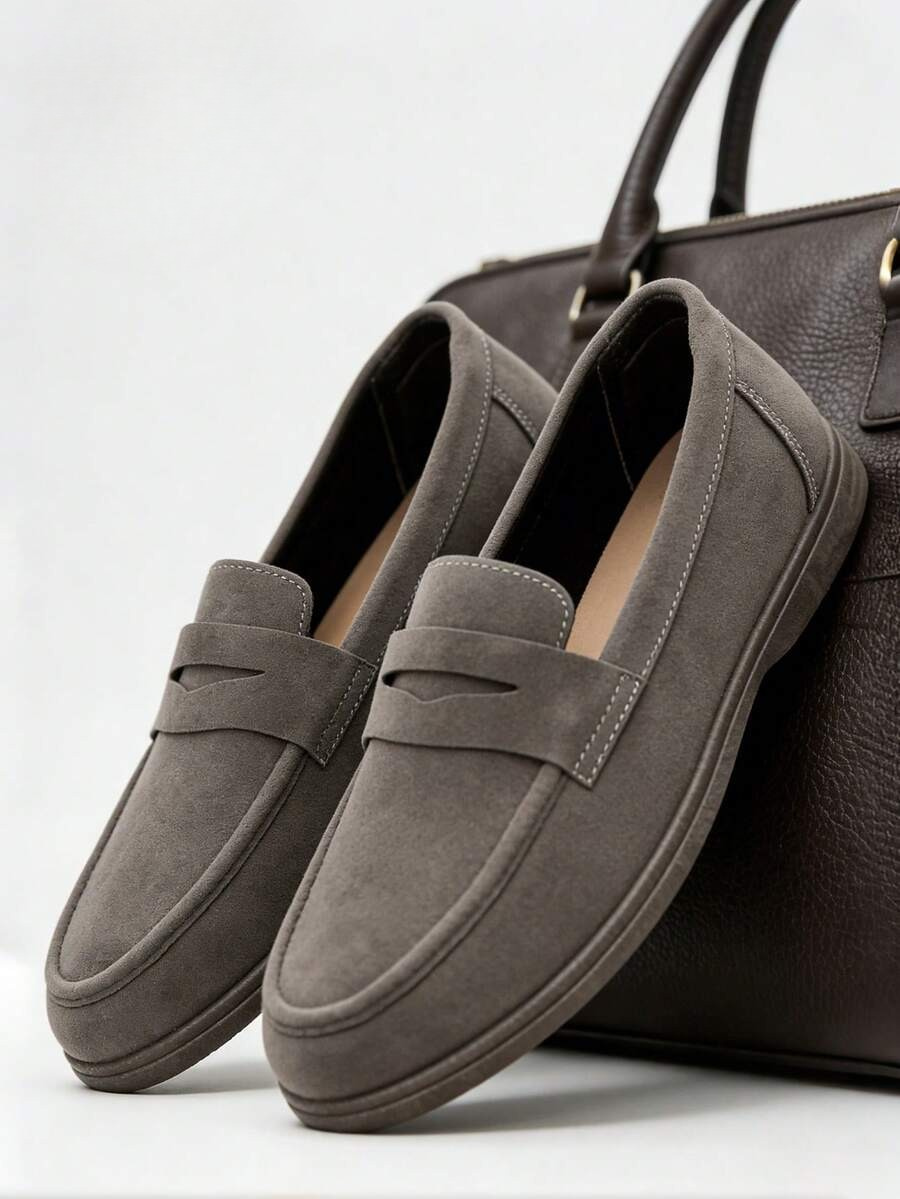 Men's Apron Toe Penny Loafers