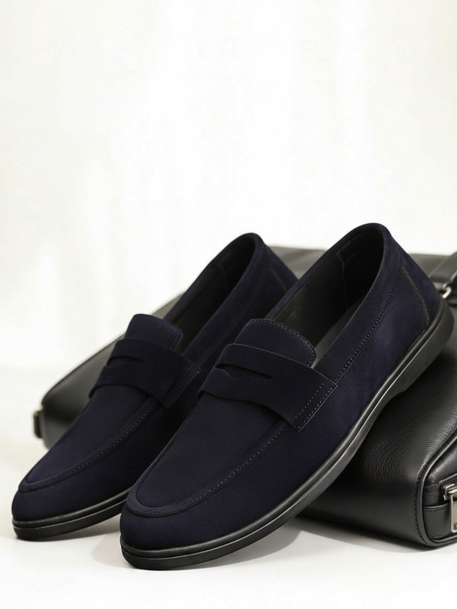 Men's Apron Toe Penny Loafers