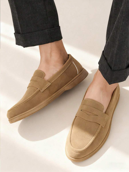 Men's Apron Toe Penny Loafers