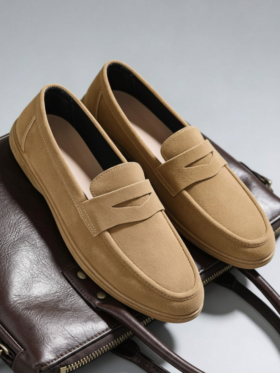 Men's Apron Toe Penny Loafers