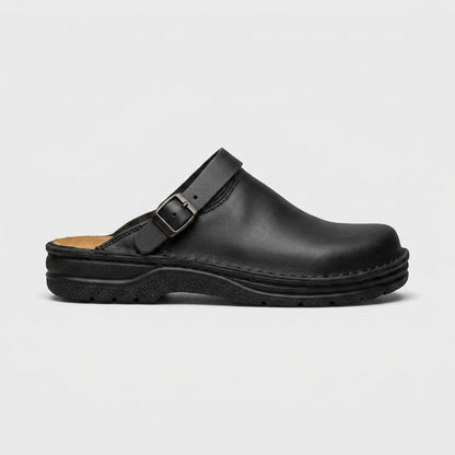 Men's Buckle Strap Slip-On Mules