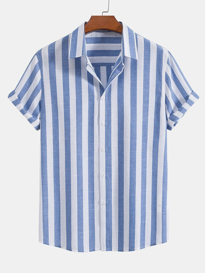 Men's Button Front Shirt and Trousers Set