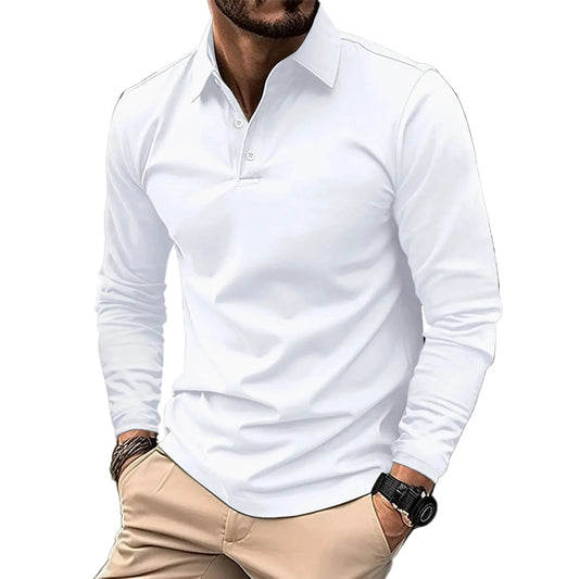 Men's Button-Placket Collar Shirt