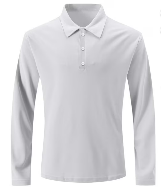 Men's Button-Placket Collar Shirt