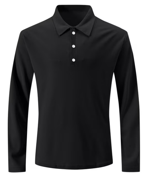 Men's Button-Placket Collar Shirt