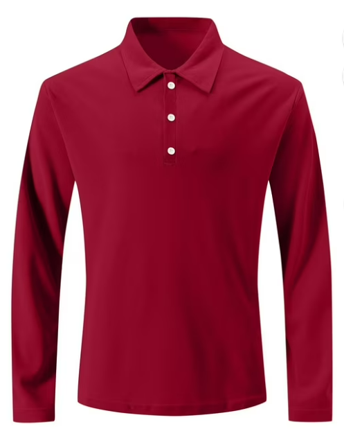Men's Button-Placket Collar Shirt