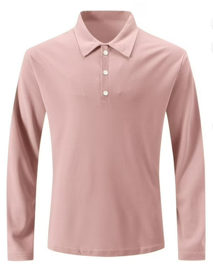 Men's Button-Placket Collar Shirt