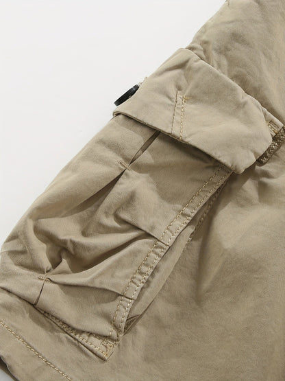 Men's Button-Up Cargo Shorts
