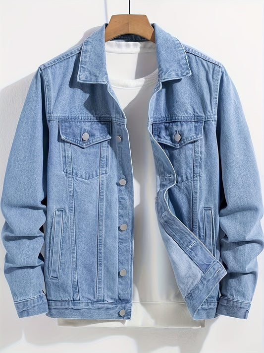 Men's Button-Up Casual Jacket