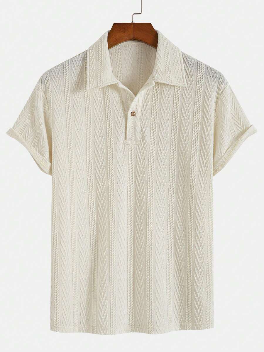 Men's Button-Up Polo Shirt