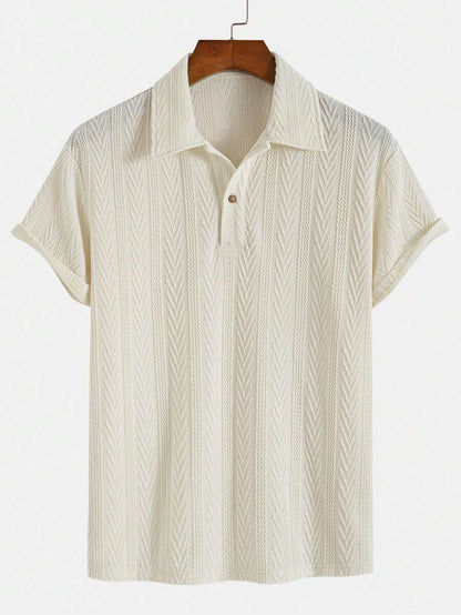 Men's Button-Up Polo Shirt