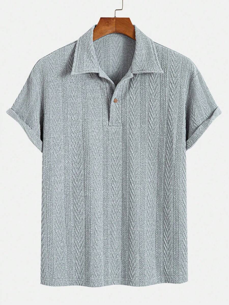 Men's Button-Up Polo Shirt