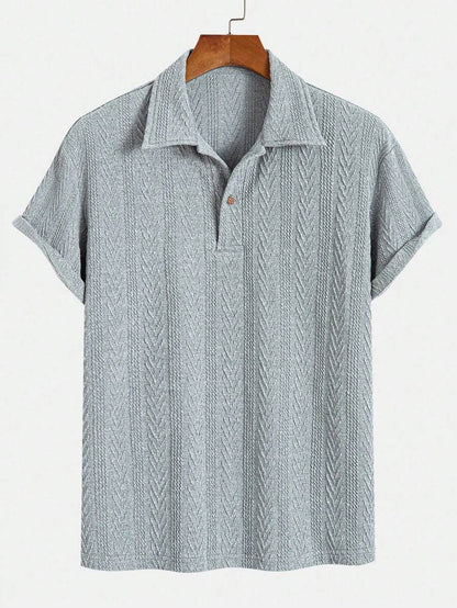 Men's Button-Up Polo Shirt