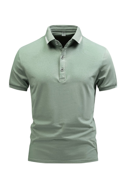 Men's Buttoned Collar Polo