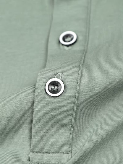 Men's Buttoned Collar Polo